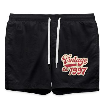 Vintage Est 1997 - Short de bain - noir - Devant - AI Model Male 185 light (185cm)