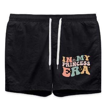 In meiner Prinzessinnen-Ära | Princess Mädchen Kinder Jugend - Badeshorts - Schwarz - Vorne - AI Model Male 185 light (185cm)