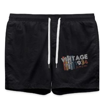 90ème Anniversaire Millésime Septembre 1934 Cru 34 - Short de bain - noir - Devant - AI Model Male 185 light (185cm)
