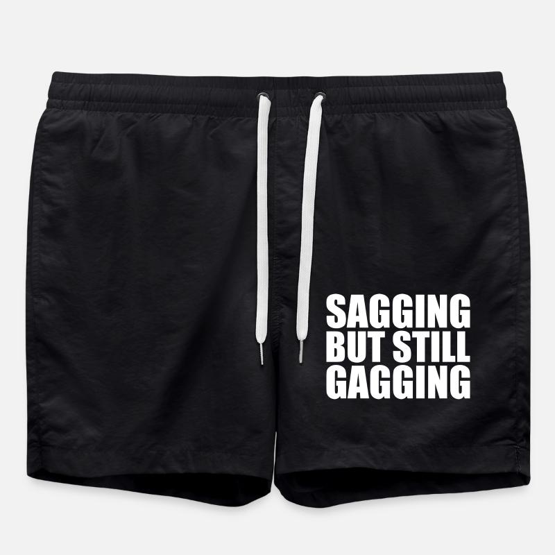 sagging but still gagging - Swim Trunks - black