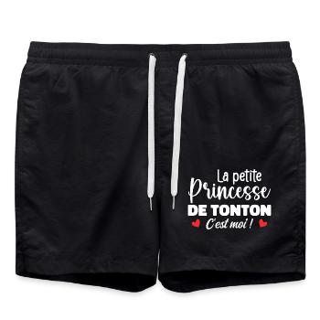 La petite princesse de tonton - Short de bain - noir - Devant - AI Model Male 185 light (185cm)