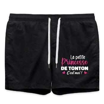 La petite princesse de tonton - Short de bain - noir - Devant - AI Model Male 185 light (185cm)
