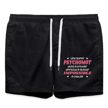 Ein Super-Psychomotorik-Therapeut - Badeshorts - Schwarz - Vorne - AI Model Male 185 light (185cm)
