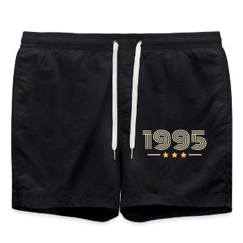 Legendary Since 1995 Birthday Gift 1995 - Swim Trunks - black - Front - AI Model Male 185 light (185cm)