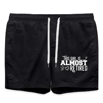 This Girl Almost Retired - Swim Trunks - black - Front - AI Model Male 185 light (185cm)