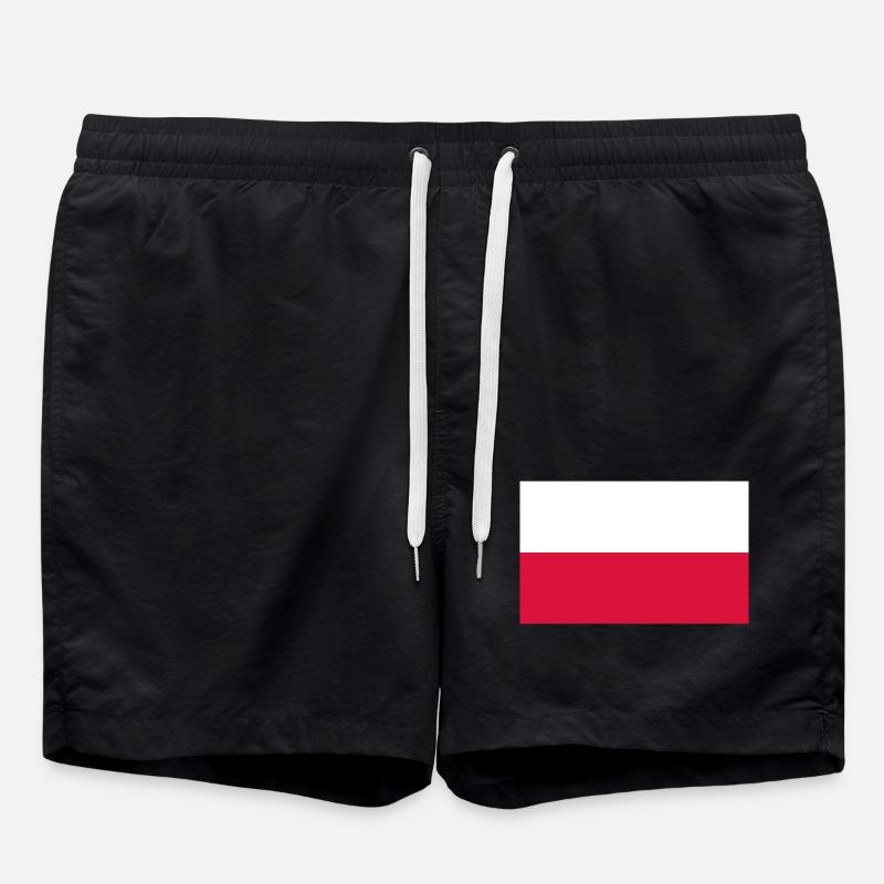 Polen - Badeshorts - Schwarz