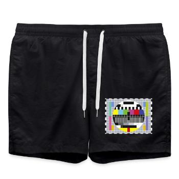 Test-Bild - Badeshorts - Schwarz - Vorne - AI Model Male 185 light (185cm)