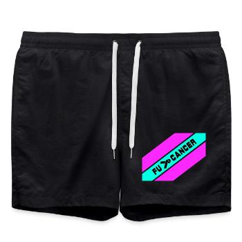 Fu... Cancer / Fight against cancer / Fu.. Cancer - Swim Trunks - black - Front - AI Model Male 185 light (185cm)