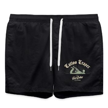 Tattoo Eraser - Badeshorts - Schwarz - Vorne - AI Model Male 185 light (185cm)