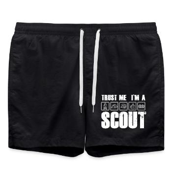 Trust: I am a Scout i am a Scout Scout - Swim Trunks - black - Front - AI Model Male 185 light (185cm)