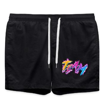 Team - Swim Trunks - black - Front - AI Model Male 185 light (185cm)