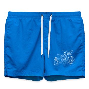 Motorcycle - Swim Trunks - cobalt blue - Front