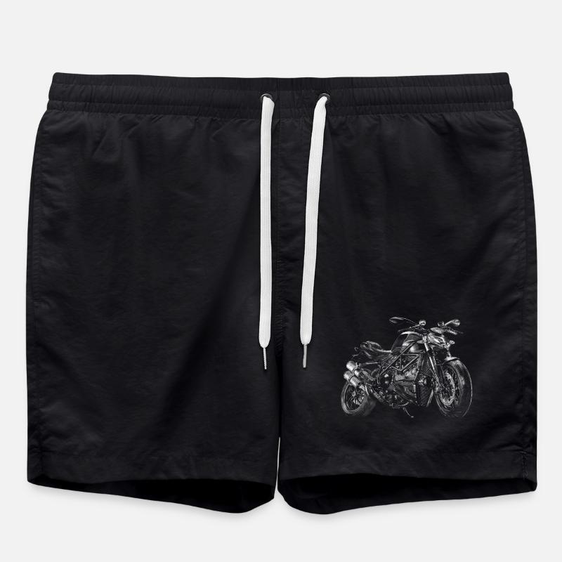 Motorcycle - Swim Trunks - black