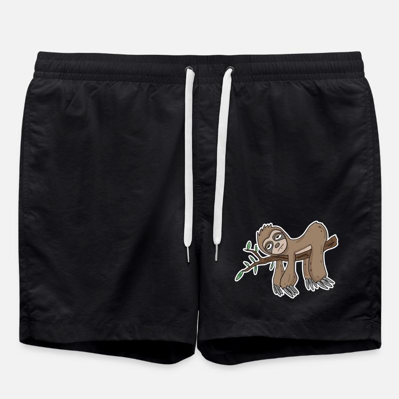 Sloth - Swim Trunks - black