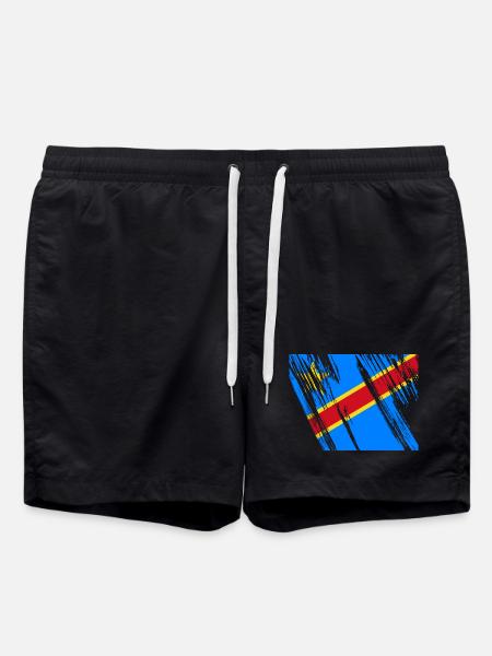 Drapeau du Congo - Short de bain - noir