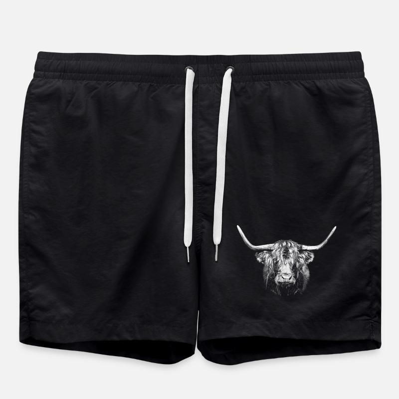 Stier - Badeshorts - Schwarz