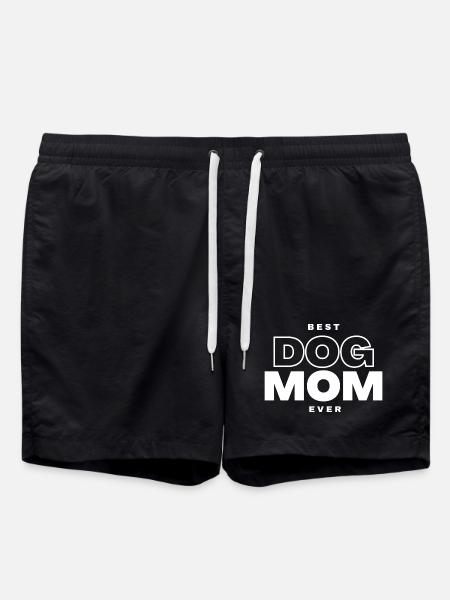 Best Dog Mama - Swim Trunks - black