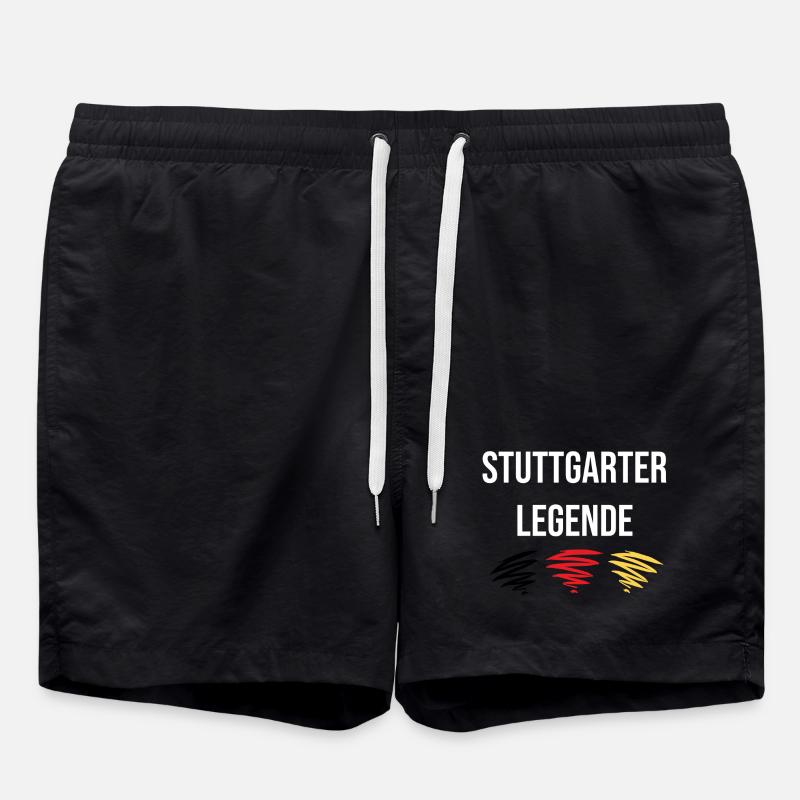 Stuttgarter Legende - Badeshorts - Schwarz