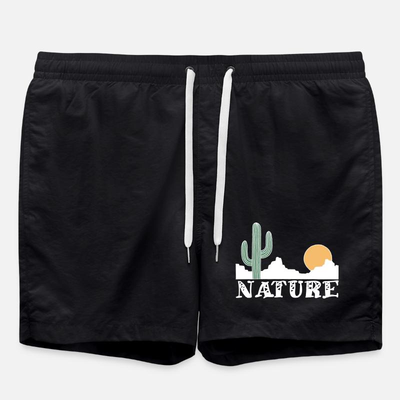 Nature et désert blanc - Short de bain - noir