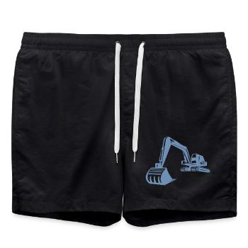 Silhouette de pelle, conception précise pour - Short de bain - noir - Devant - AI Model Male 185 light (185cm)