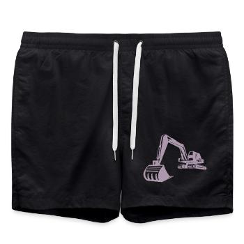 Silhouette de pelle, conception précise pour - Short de bain - noir - Devant - AI Model Male 185 light (185cm)