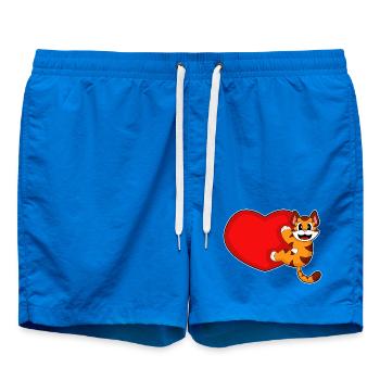 Tiger Herz - Badeshorts - Cobalt blue - Vorne