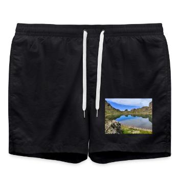 Lac Robert - Short de bain - noir - Devant - AI Model Male 185 light (185cm)