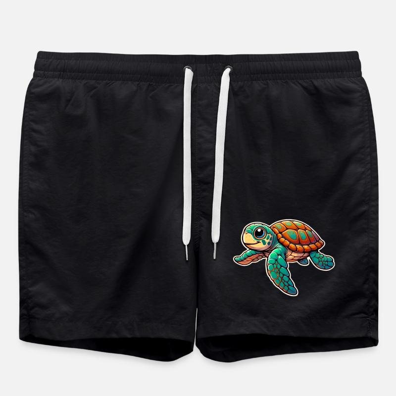 Turtle - Swim Trunks - black