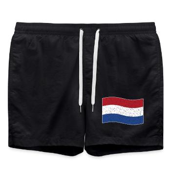 drapeau néerlandais vintage - Short de bain - noir - Devant - AI Model Male 185 light (185cm)