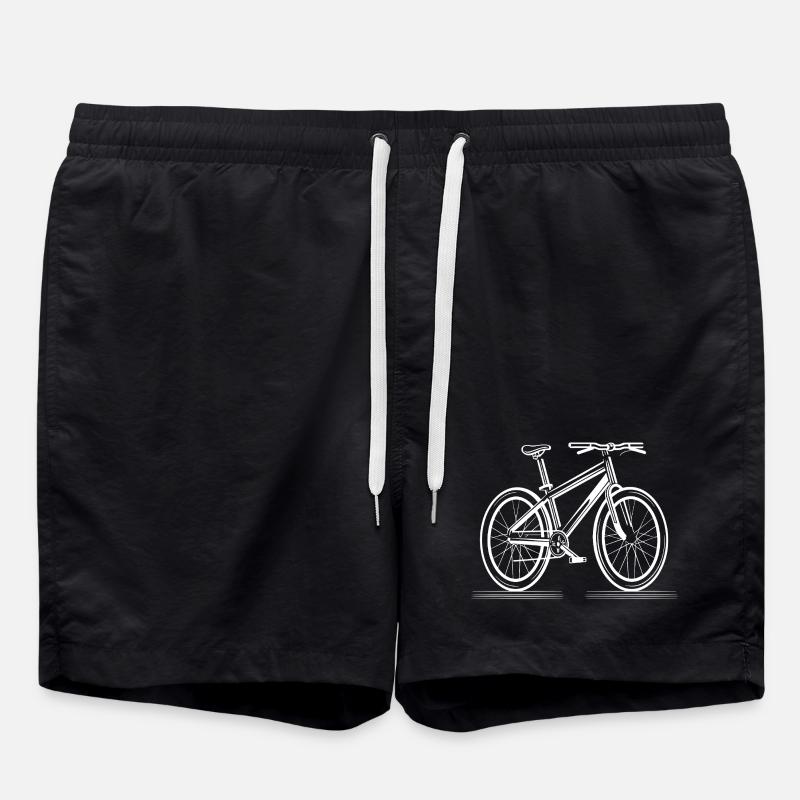 Graphique de vélo - Short de bain - noir