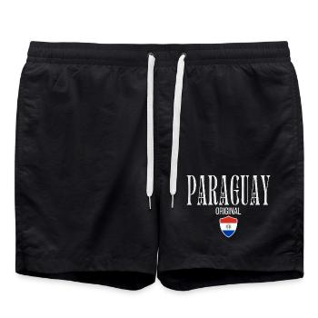 Originaire du Paraguay, né au Paraguay - Short de bain - noir - Devant - AI Model Male 185 light (185cm)