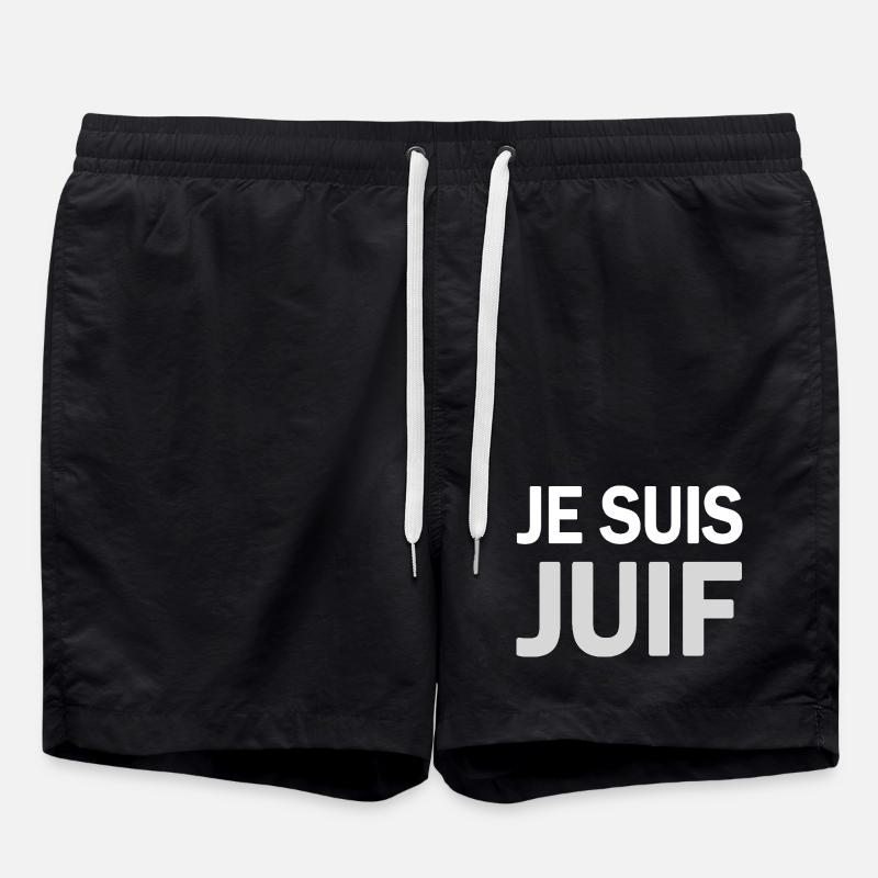 ICH BIN JÜDISCHES T-SHIRT - Badeshorts - Schwarz