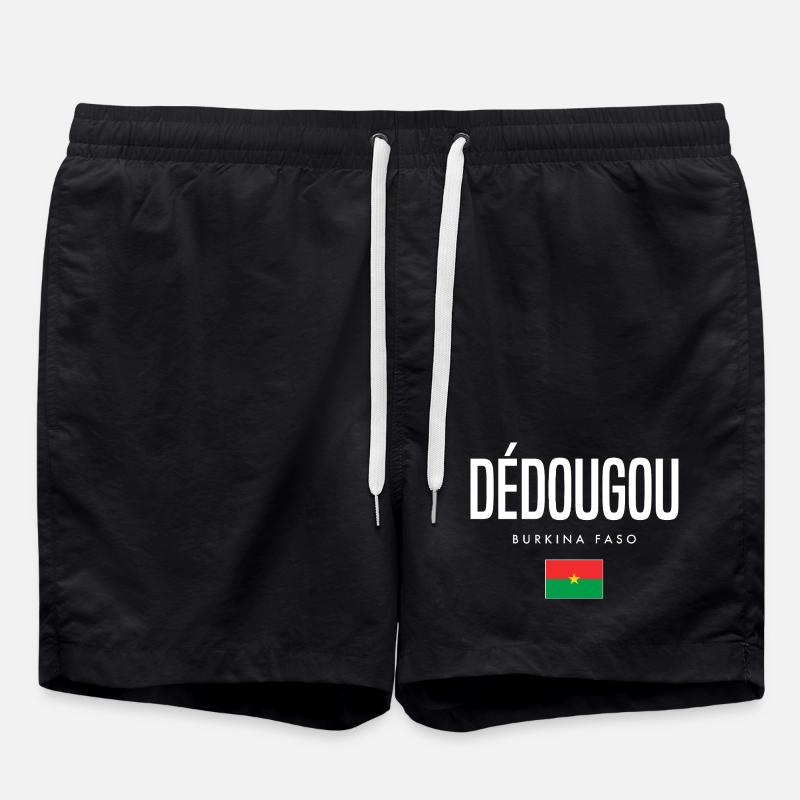 Dédougou Burkina Faso - Badeshorts - Schwarz