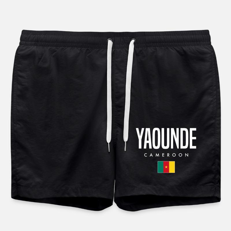 Yaounde Cameroon Cameroonians - Swim Trunks - black
