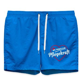 Nix Prinzessin - Pflegekraft - Geschenk - Badeshorts - Cobalt blue - Vorne