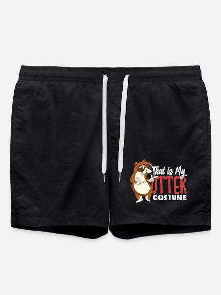 Sea Otter Costume - Swim Trunks - black