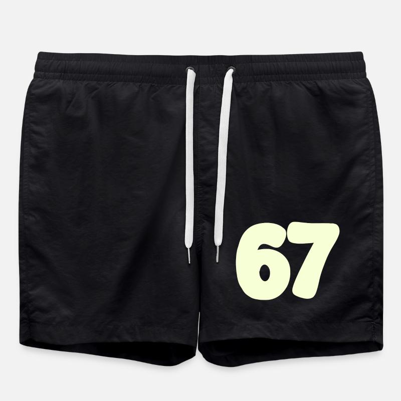 67 - Badeshorts - Schwarz