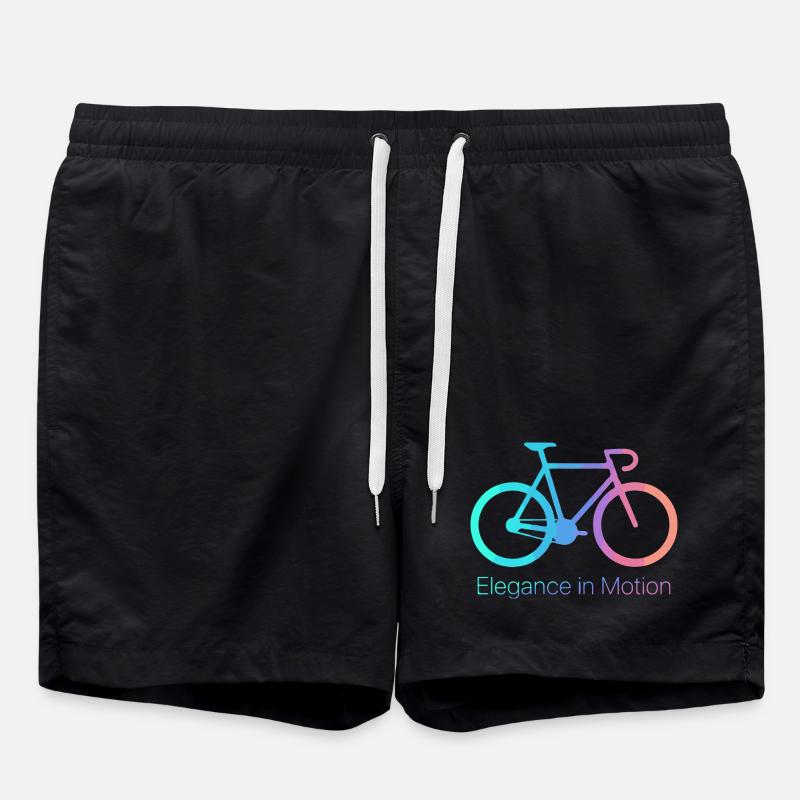 Elegance in Motion Bicycle - Swim Trunks - black