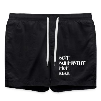 Bullmastiff - Swim Trunks - black - Front - AI Model Male 185 light (185cm)
