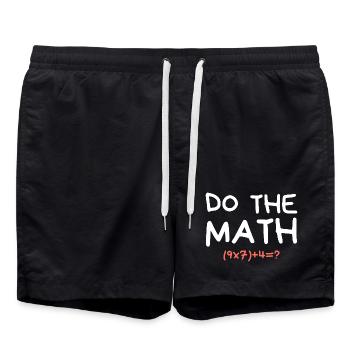 Do The Math 67 Meme Funny Teacher Six Seven - Swim Trunks - black - Front - AI Model Male 185 light (185cm)