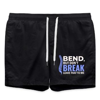 Spécialiste clinique agréé en santé vertébrale - Short de bain - noir - Devant - AI Model Male 185 light (185cm)