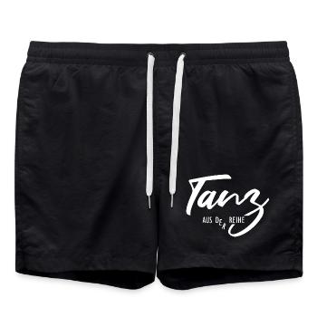 Danser hors ligne – Être différent et unique - Short de bain - noir - Devant - AI Model Male 185 light (185cm)