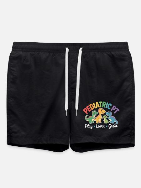 Pediatric PT Dino – Learning through play - Swim Trunks - black