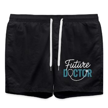 Future conception du stéthoscope Doctor - Short de bain - noir - Devant - AI Model Male 185 light (185cm)