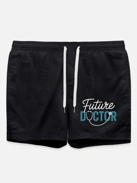 Future Doctor Stethoscope Design - Swim Trunks - black