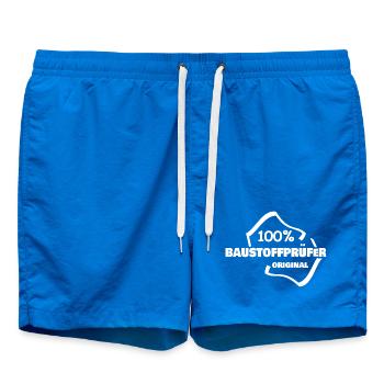 Gift for building materials tester - Swim Trunks - cobalt blue - Front