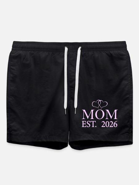 Mama Est. 2026 - Swim Trunks - black