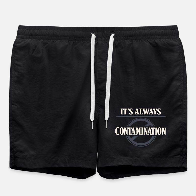 microbiology - Swim Trunks - black