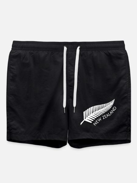 Neuseeländischer Fern Stolzer Kiwi - Badeshorts - Schwarz
