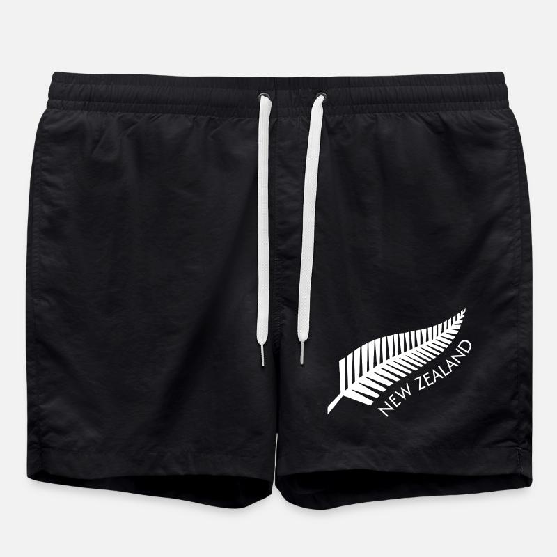 Fougère de Nouvelle-Zélande Proud Kiwi - Short de bain - noir